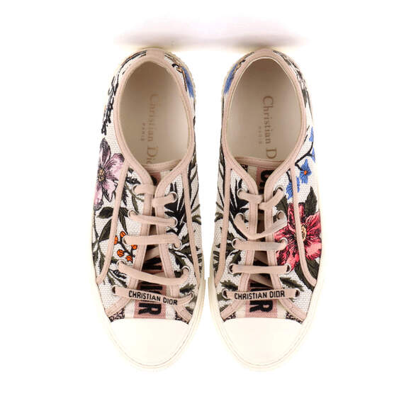 Christian Dior Women's Walk'N'Dior Sneakers Embroidered Canvas - Picture 2 of 6